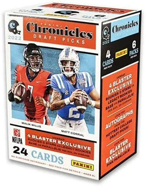 2022 Panini Chronicles Draft Picks Football Blaster Box