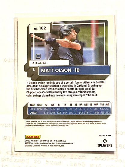 2022 Atlanta Matt Olson-1B Baseball Player